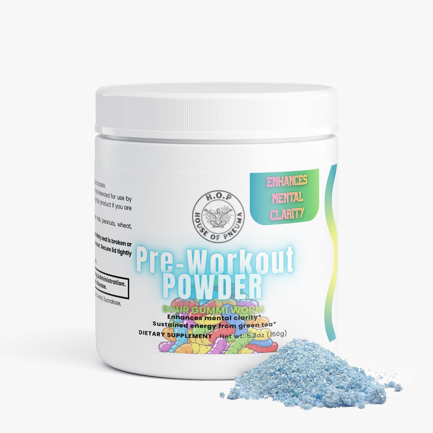 Focus Pre-Workout Powder Sour Gummi Worm Flavor