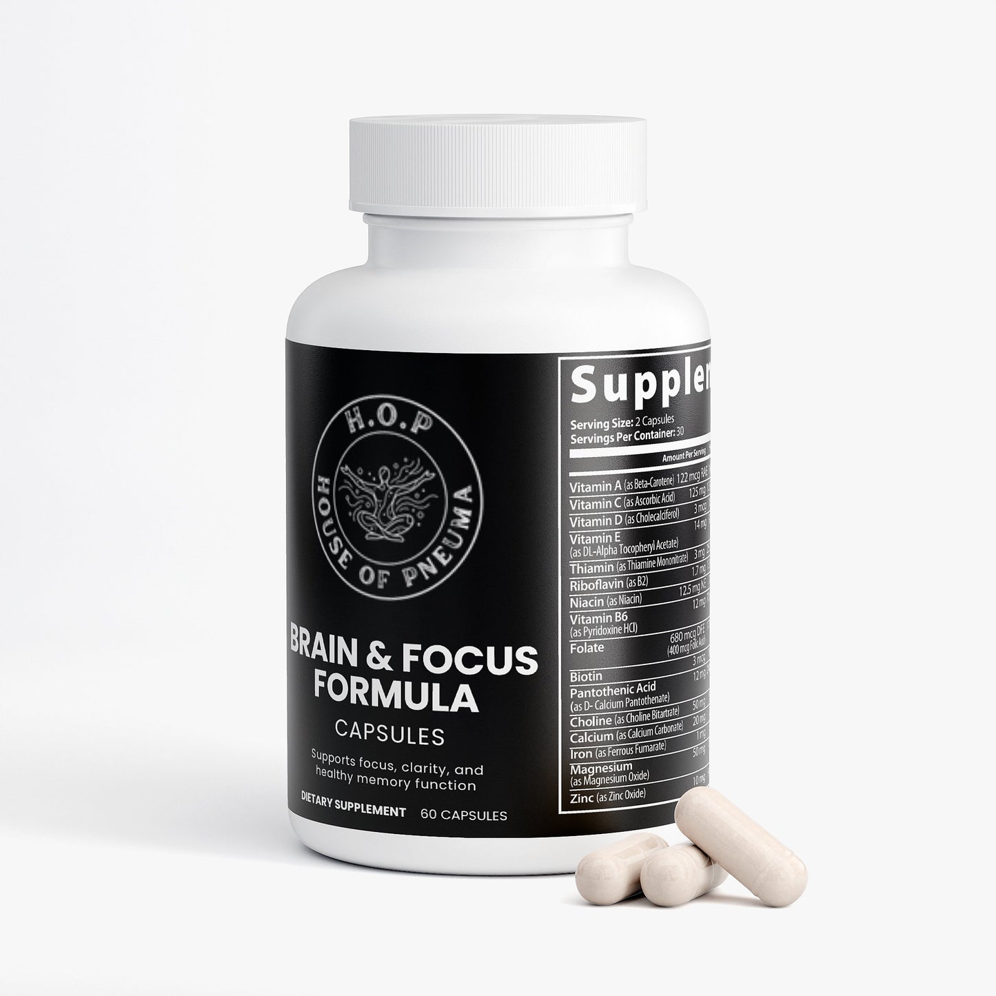 Brain Health & Focus Support Capsules