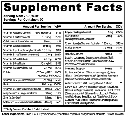 Daily Multivitamin Capsules - 60 Count
